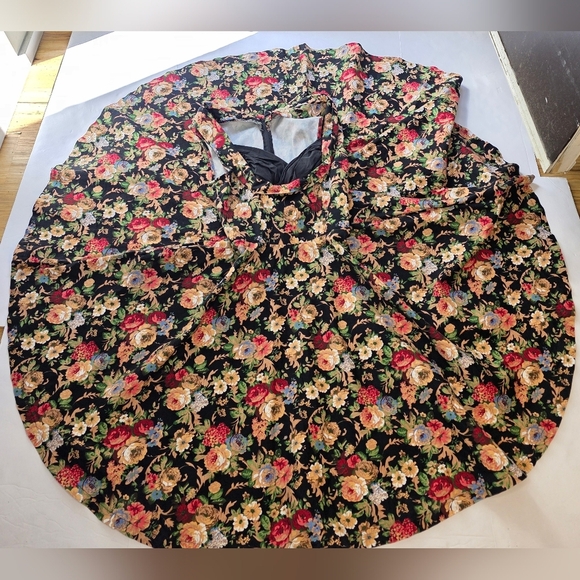 Lindy Bop fit and flair dress, floral, circle skirt, sleeveless, small - Picture 13 of 16
